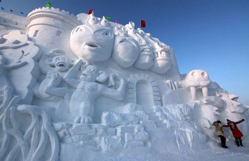 Фестиваль ледяных скульптур в Харбине