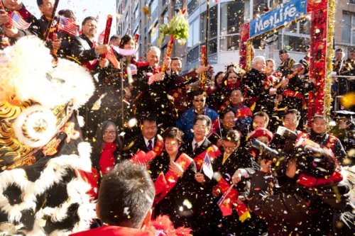 Празднование Китайского Нового года в Нью-Йорке