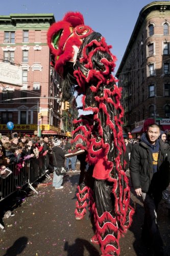 Празднование Китайского Нового года в Нью-Йорке