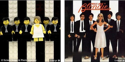 Обложки знаменитых музыкальных альбомов из конструктора Lego