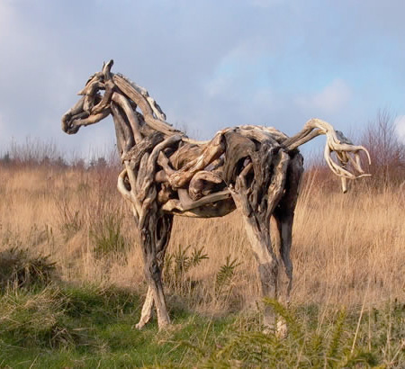 Удивительно красивые скульптуры лошадей