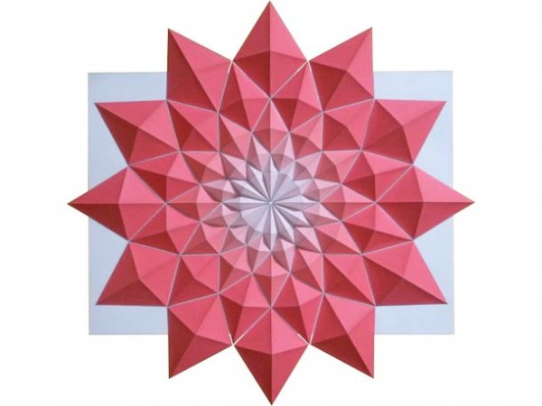Мозаика из оригами от японского художника Кота Хирацука