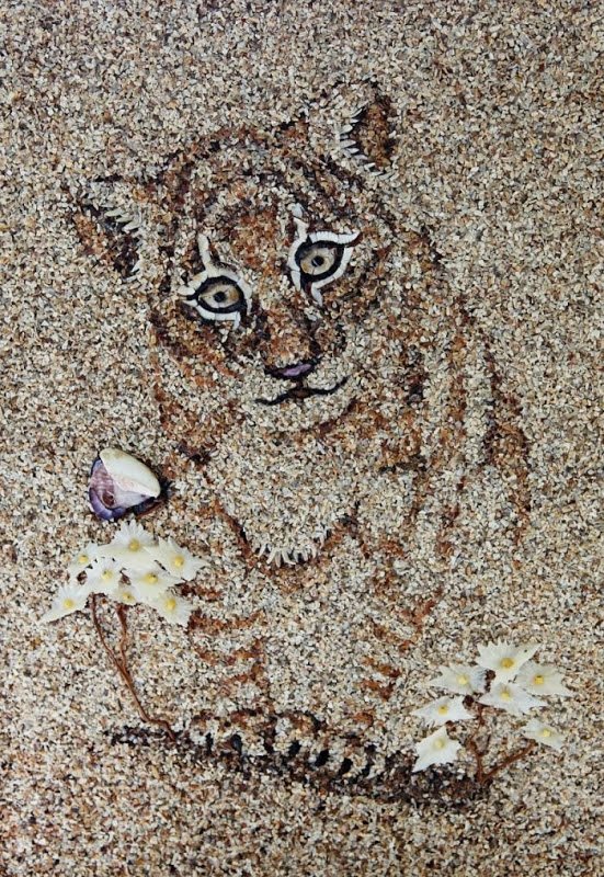 Восхитительные картины Светланы Иванченко, созданные из морских ракушек и песка (20 фото)
