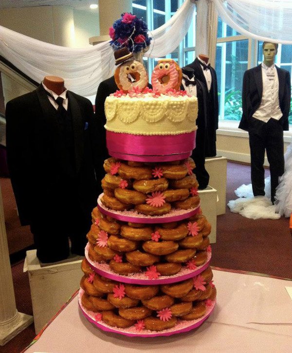 Торт Данкин Донатс: самый дешёвый и лучший свадебный торт в мире