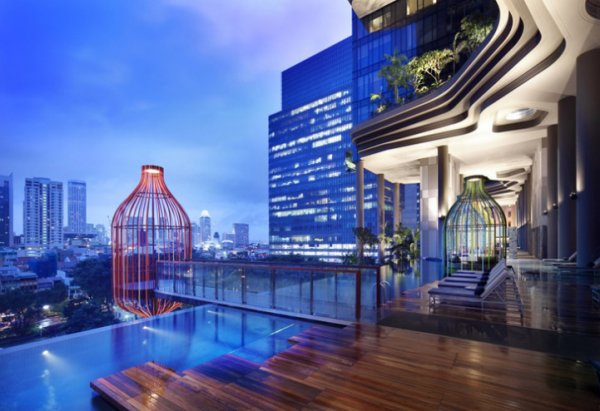 Отель-сад Park Royal – зелёный оазис Сингапура (9 фото)