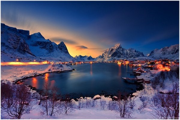 Зимнее очарование норвежской деревушки Рейне (6 фото)