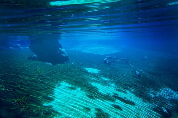 Голубое озеро в новозеландском городе Нельсон – самое прозрачное озеро в мире