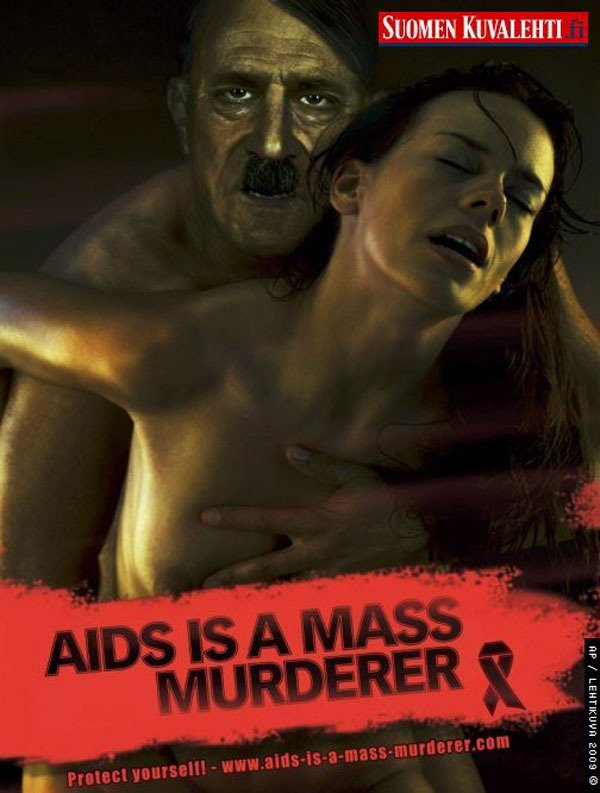 Самые яркие примеры социальной рекламы против СПИДа (18 фото)