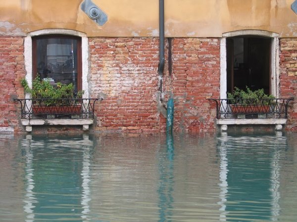 Периодические наводнения в Венеции и Кьодже (14 фото)