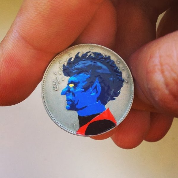 Портреты на монетах, созданные художником Андре Леви (21 фото)