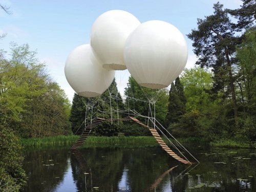Обезьяний мост на воздушных шарах (6 фото)