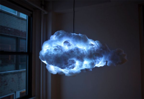Эта лампа-облако может создать грозу в вашем доме (без дождя) (2 фото + видео)