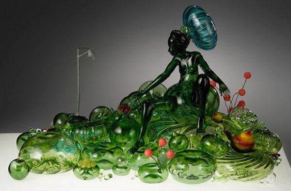 Стеклянные скульптуры американской художницы Кармен Лозар (16 фото)