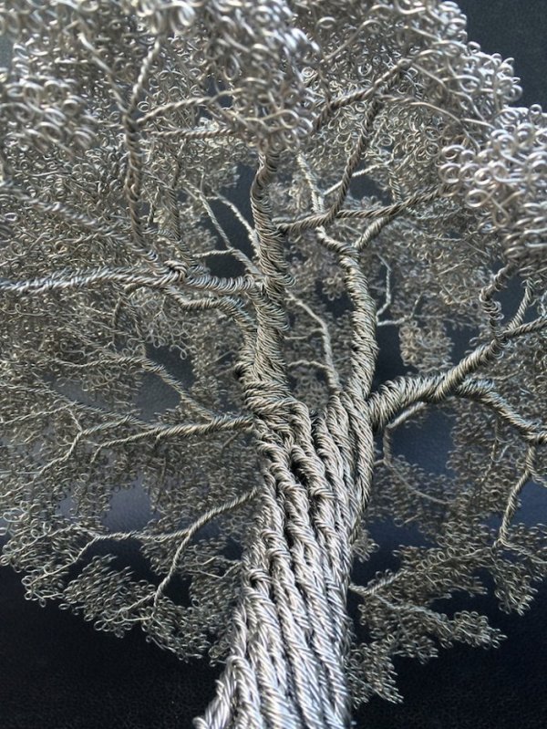 Деревья из проволоки, созданные Клайвом Мэддисоном (8 фото)