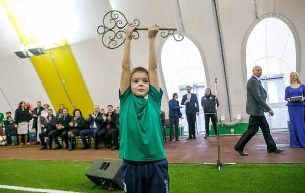 В Гродно открыли самый большой футбольный манеж