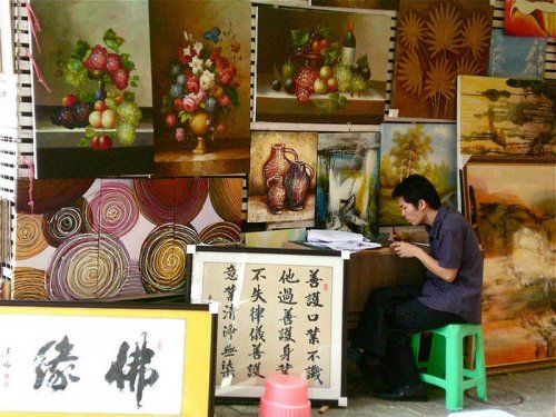 Китайская деревня Дафен - город художников