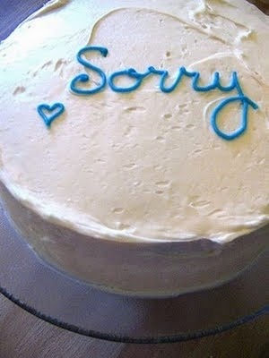 Торты, как средство попросить прощения