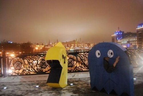 Pac-Man на улицах Москвы