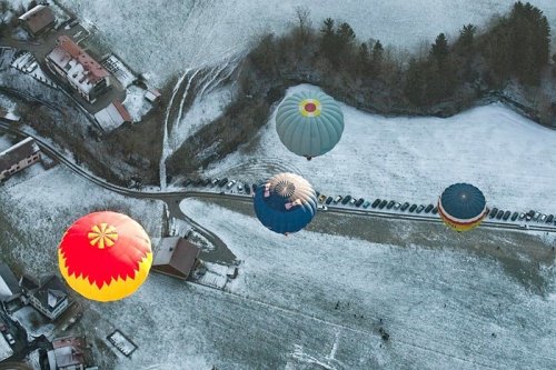 Фестиваль воздушных шаров в Швейцарии