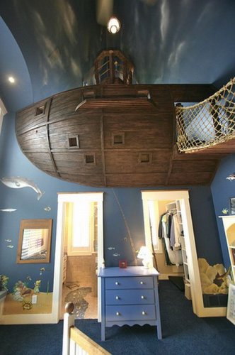 Детская комната в виде пиратского корабля