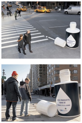 Реклама на пешеходных переходах