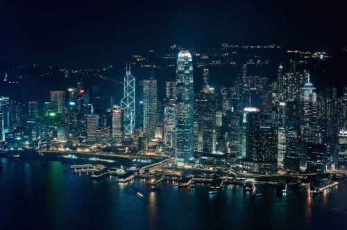 Гонконг в инфракрасном диапазоне
