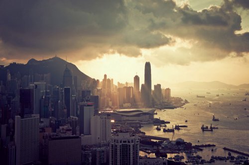Гонконг в инфракрасном диапазоне