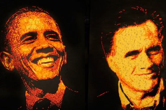 Сырные портреты президентов, сделанные из Читос