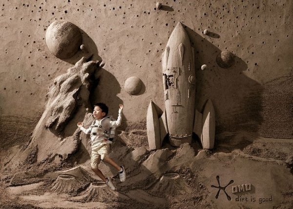 Грязь – это хорошо: Фоновые скульптуры Джу Хенг Тана, выполненные из песка