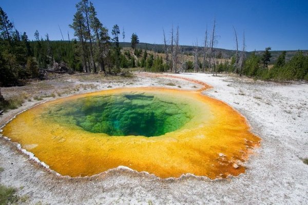 10 Прекрасных горячих источников Йеллоустонского Национального Парка