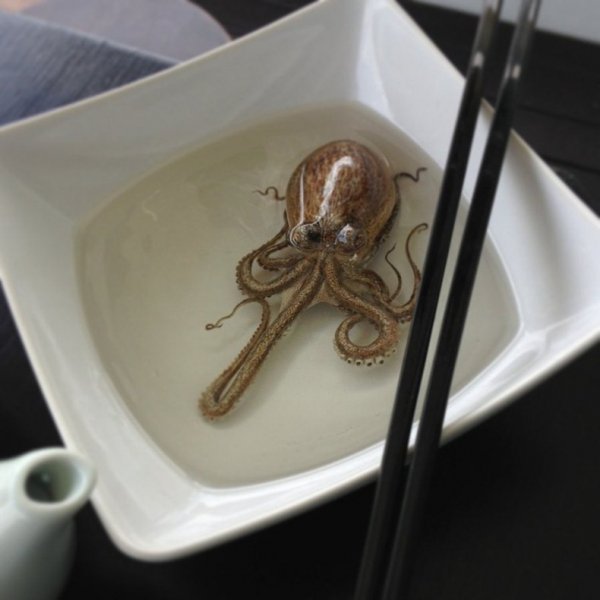 Гиперреалистичные 3D картины морских животных Кена Ли