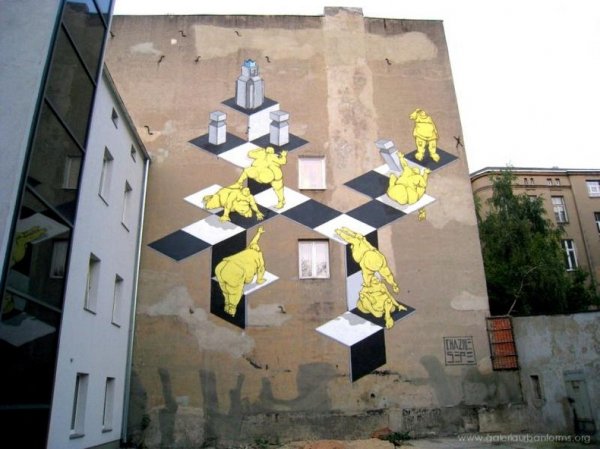 Уличное искусство в городе Лодзь (19 фото)