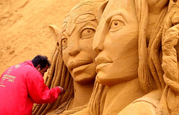 Фестиваль песчаных скульптур в Бланкенберге (10 фото)
