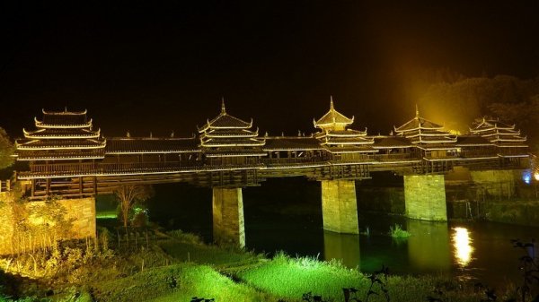 Мосты Ветра и Дождя китайского народа Дун (12 фото)