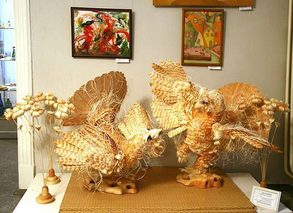 Впечатляющие скульптуры животных из деревянной стружки, созданные Сергеем Бобковым (16 фото)