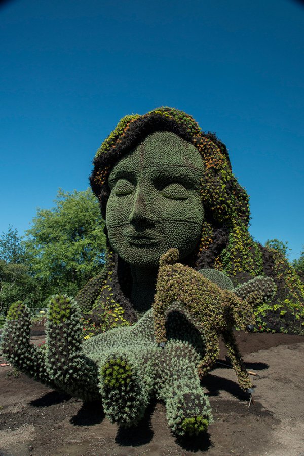 Колоссальные растительные скульптуры на Международной выставке в Монреале (24 фото)