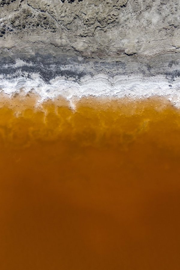 Цветовая палитра соляных прудов Калифорнии (13 фото)