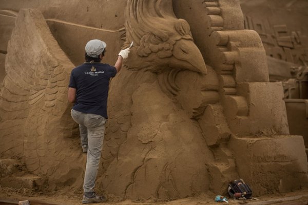 Выставка песочного искусства в Иокогаме (19 фото)