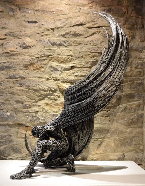 Впечатляющие скульптуры из проволоки (31 фото)