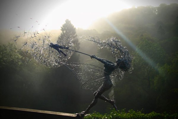 Впечатляющие скульптуры из проволоки (31 фото)