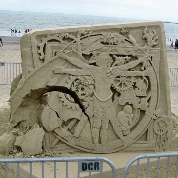 Песчаные скульптуры на фестивале в Бостоне (15 фото)