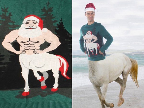 Самые нелепые свитеры на Рождество (18 фото)
