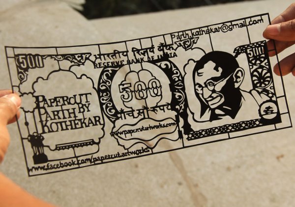 Бумажные трафареты индийской художницы Парт Котекар (19 фото)