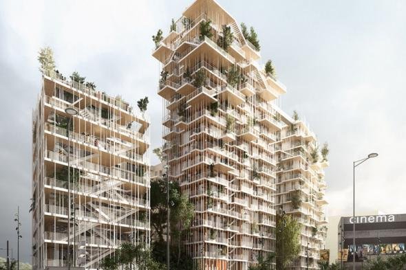 В Бордо построят деревянные башни
