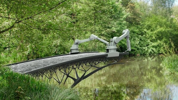 В Голландии с помощью 3D-принтера напечатали мост